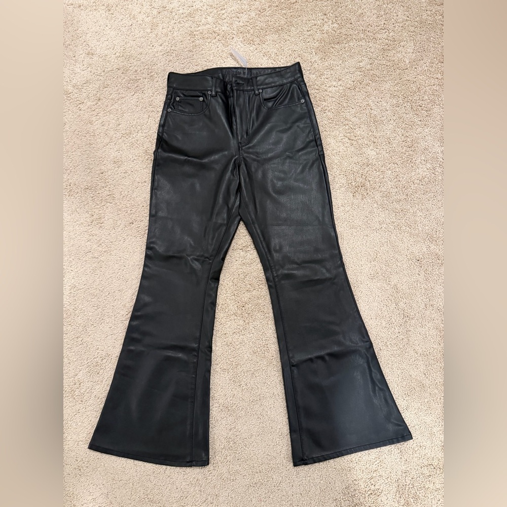 American Eagle Black pleather Pants
